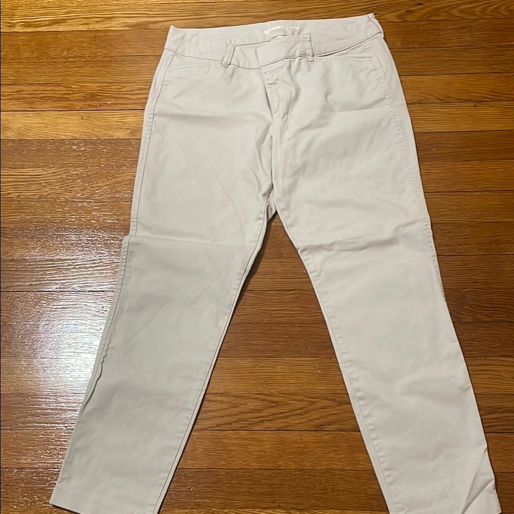 Old Navy Light Gray Pixie Pants